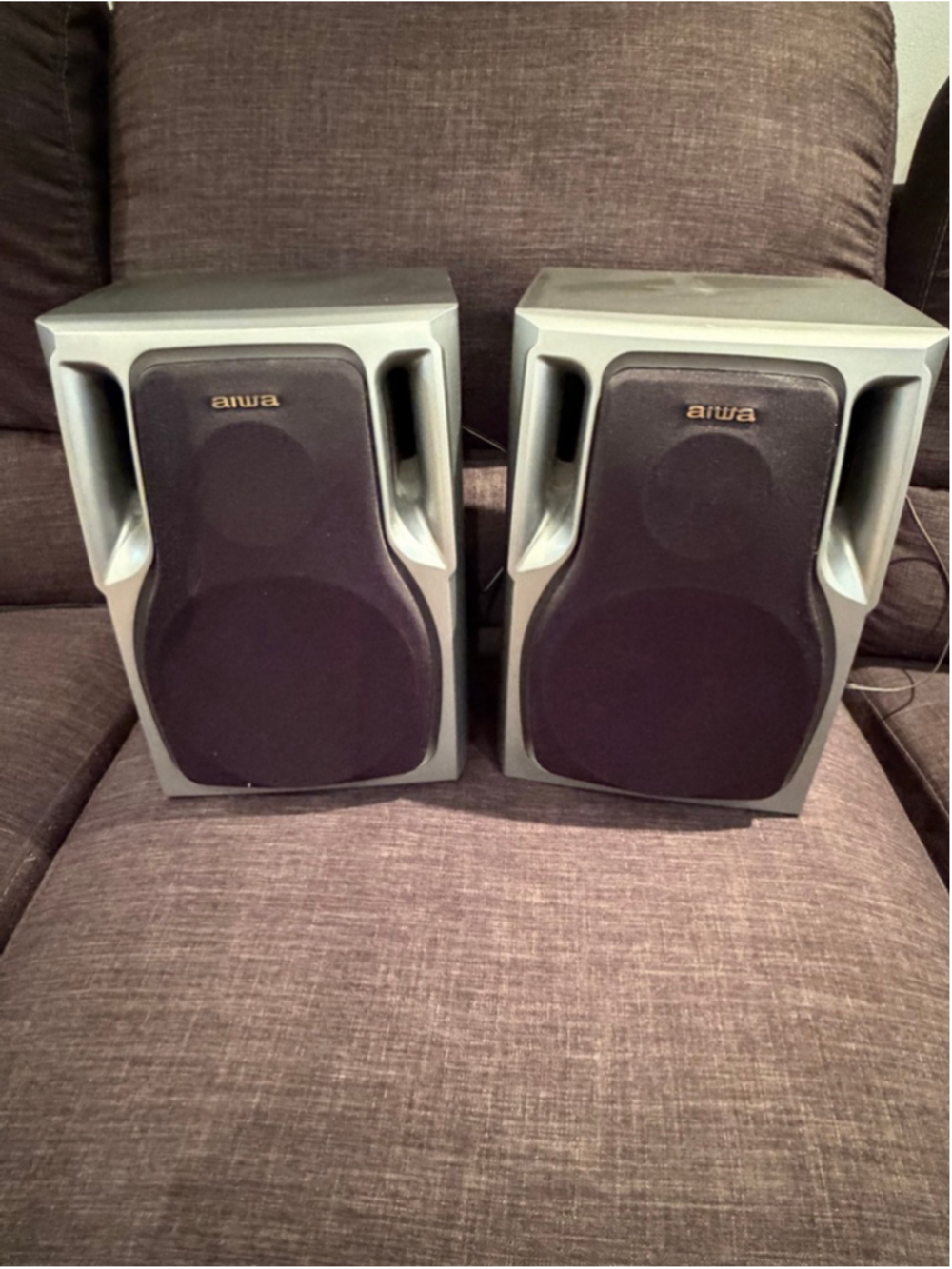 Unisex AIWA Portable Speakers One Size Gray Black